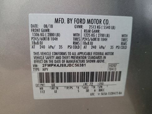 Used 2018 Ford Edge SEL w/ Equipment Group 201A AWD/4WD image 33