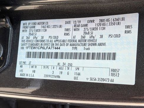 Used 2020 Ford F150 Lariat w/ Equipment Group 502A Luxury image 23