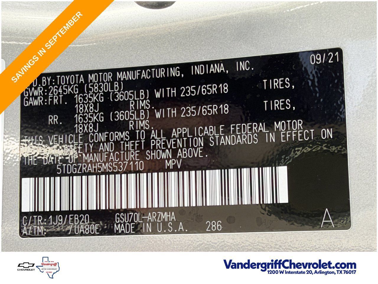 Used 2021 Toyota Highlander XLE FWD image 29