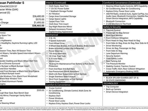Certified 2025 Nissan Pathfinder S FWD image 15