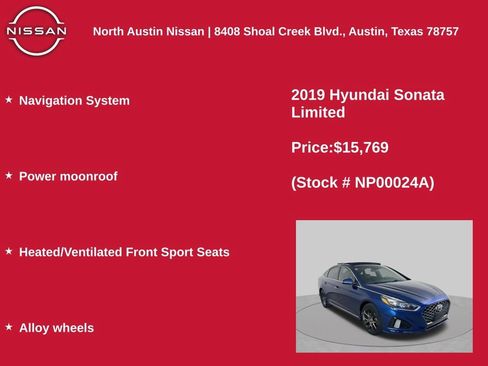 Used 2019 Hyundai Sonata Limited FWD image 11