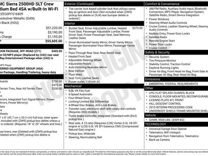 Used 2015 GMC Sierra 2500 SLT w/ Suspension Package, Off-Road