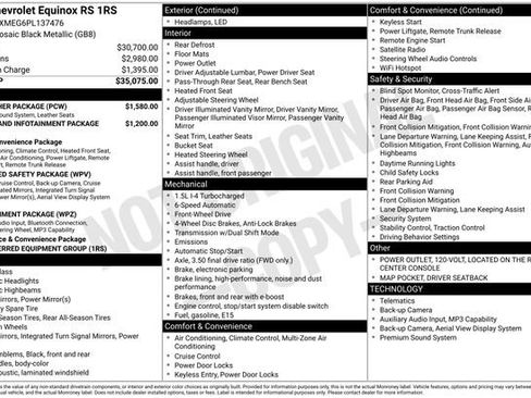 Certified 2023 Chevrolet Equinox RS w/ RS Leather Package FWD image 5