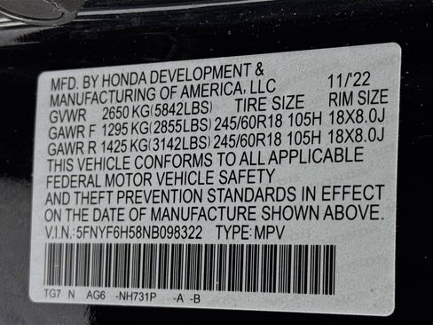 Certified 2022 Honda Pilot EX-L image 32