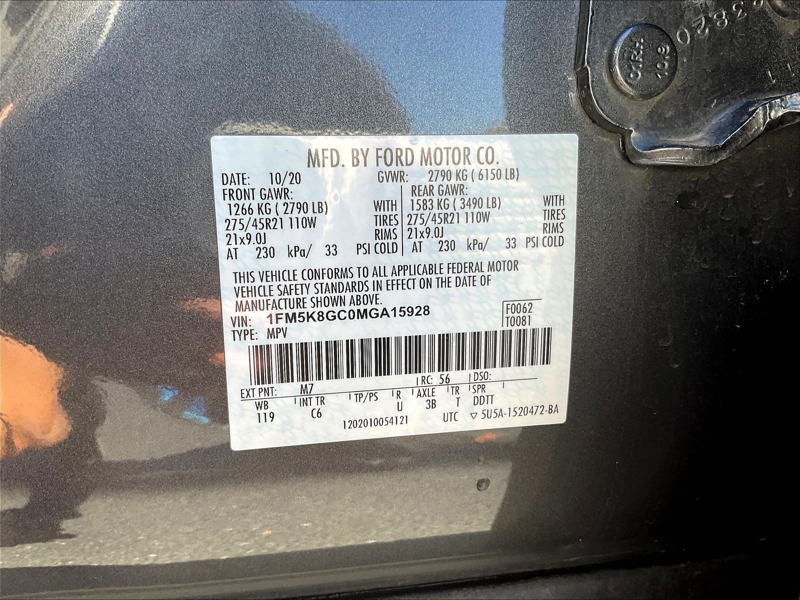 Used 2021 Ford Explorer ST w/ Equipment Group 401A AWD/4WD image 22