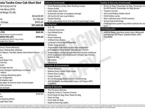 Used 2012 Toyota Tundra 4x4 CrewMax w/ Tow Pkg image 1