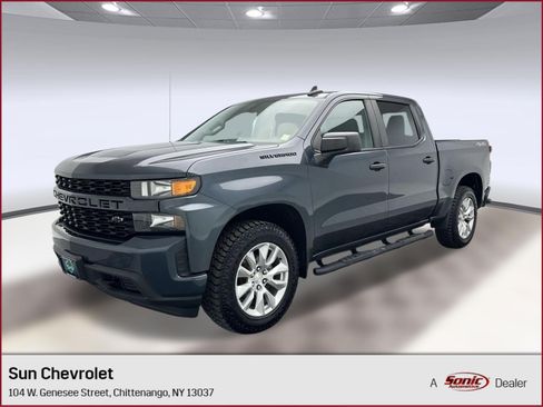 Certified 2022 Chevrolet Silverado 1500 Custom w/ LPO, Dark Essentials Package AWD/4WD image 1