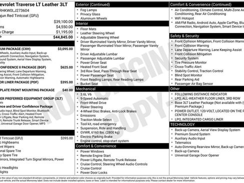 Used 2020 Chevrolet Traverse LT w/ LT Premium Package image 8