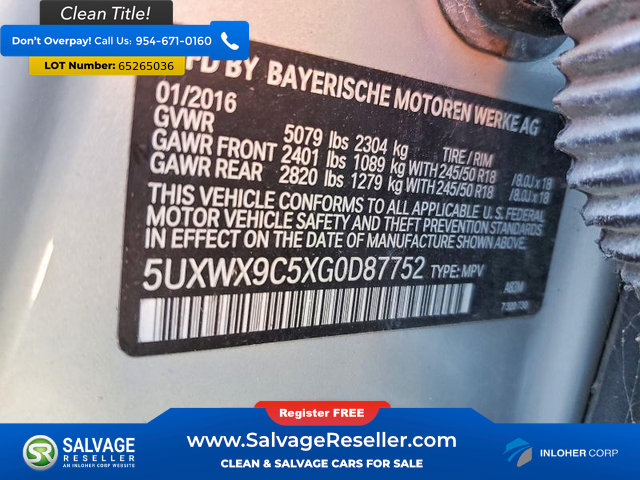 Used 2016 BMW X3 xDrive28i AWD/4WD image 17