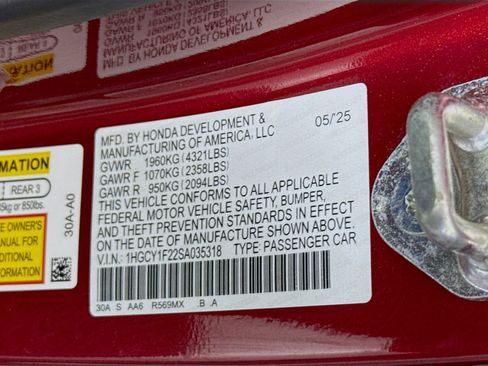 Used 2025 Honda Accord LX image 40