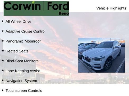 Used 2021 BMW X3 xDrive30i w/ Premium Package image 8