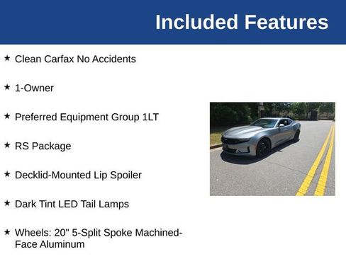 Used 2024 Chevrolet Camaro LT w/ RS Package RWD image 4
