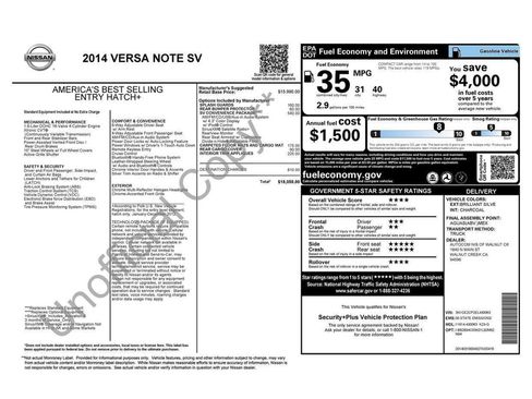 Used 2014 Nissan Versa Note SV w/ Convenience Package FWD image 2
