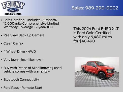 Certified 2024 Ford F150 XLT w/ Bed Utility Package image 5