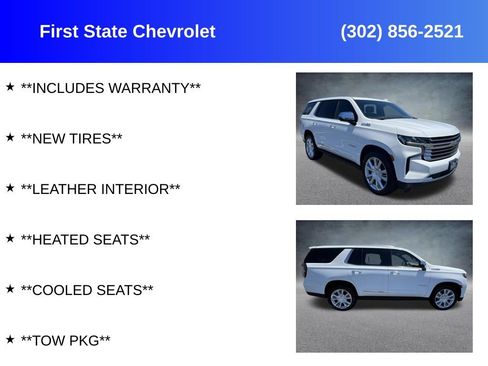 Used 2023 Chevrolet Tahoe High Country w/ Premium Package 2 AWD/4WD image 2