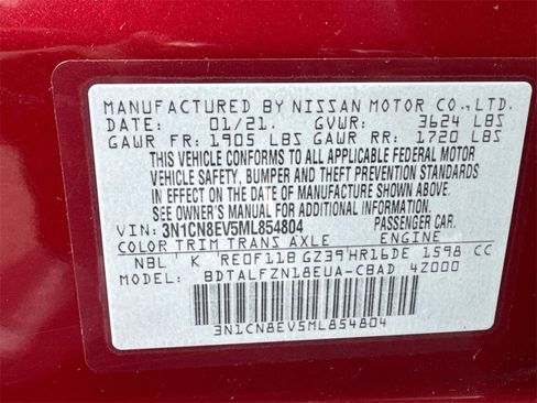 Used 2021 Nissan Versa SV image 32