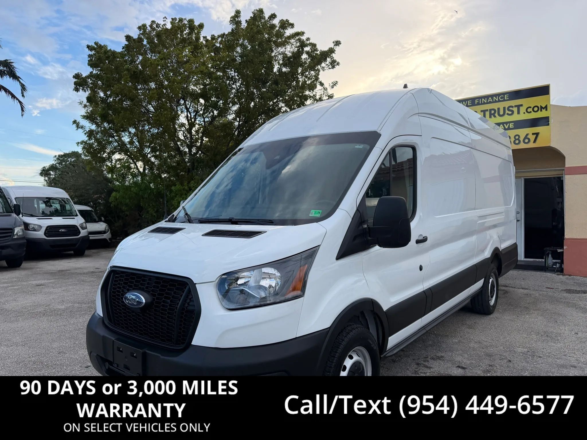 Used 2023 Ford Transit 250 148 High Roof Extended w/ Load Area Protection Package RWD image 1