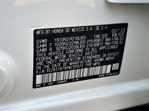 Certified 2023 Honda HR-V EX-L image 36