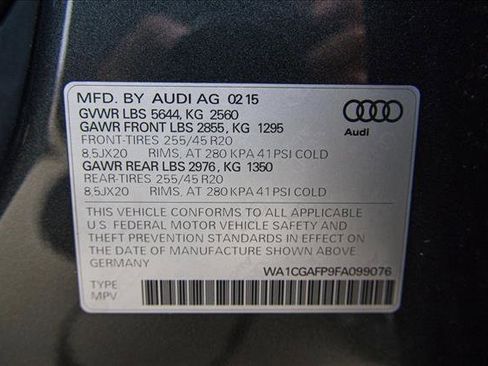 Used 2015 Audi SQ5 Premium Plus w/ Technology Package image 28