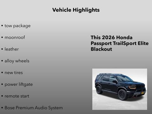 Used 2026 Honda Passport TrailSport Elite image 15