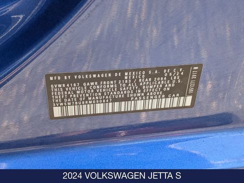 Certified 2024 Volkswagen Jetta S FWD image 32