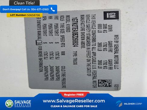 Used 2011 GMC Sierra 1500 W/T AWD/4WD image 16