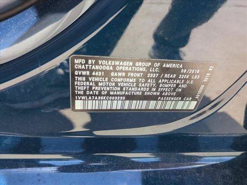 Used 2019 Volkswagen Passat 2.0T Wolfsburg w/ Wheels & Sunroof Package FWD image 15