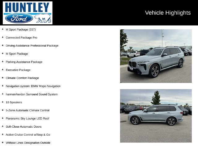 Used 2024 BMW X7 xDrive40i w/ Executive Package AWD/4WD image 2