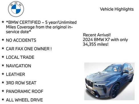 Certified 2024 BMW X7 M60i w/ Executive Package image 4