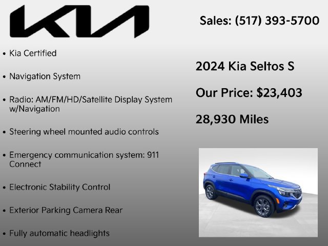 Used 2024 Kia Seltos S AWD/4WD image 7
