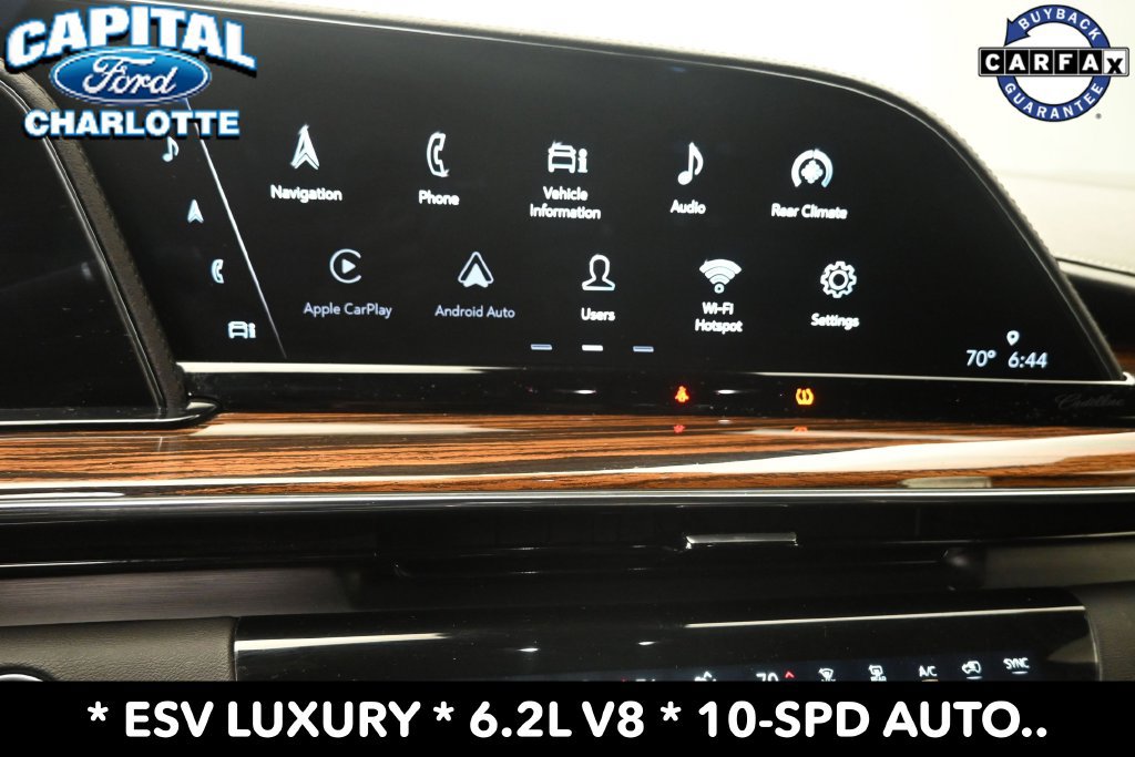 Used 2022 Cadillac Escalade ESV Luxury w/ LPO, Floor Liner Package AWD/4WD image 15