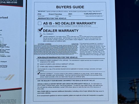 Certified 2023 Jeep Grand Cherokee Overland image 26