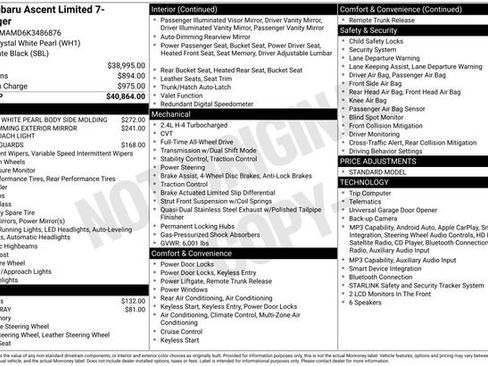 Used 2019 Subaru Ascent Limited AWD/4WD image 25