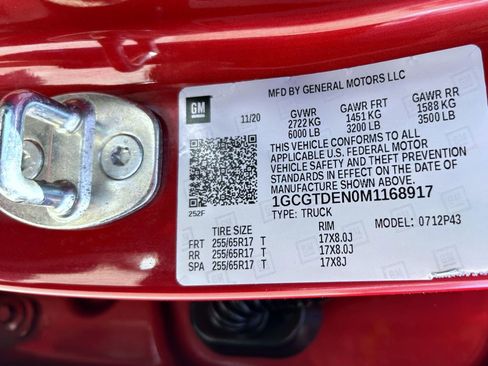 Certified 2021 Chevrolet Colorado Z71 AWD/4WD image 25