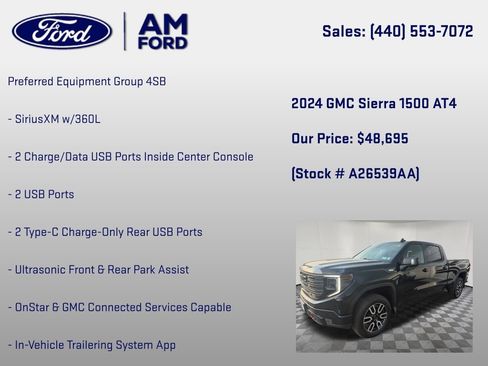 Used 2024 GMC Sierra 1500 AT4 w/ AT4 Preferred Package AWD/4WD image 30