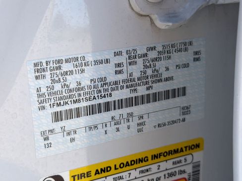 Certified 2025 Ford Expedition Max Platinum AWD/4WD image 31