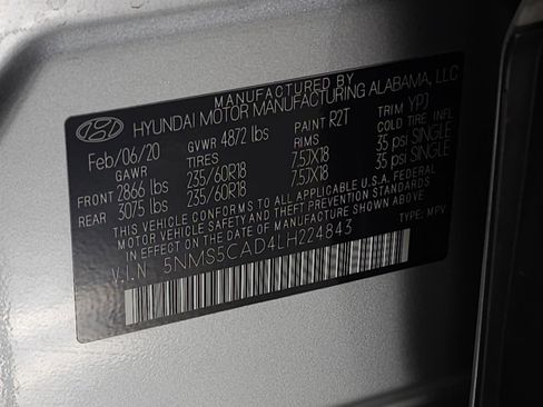 Used 2020 Hyundai Santa Fe Limited w/ Cargo Package image 36