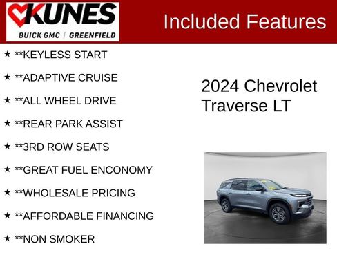Used 2024 Chevrolet Traverse LT AWD/4WD image 3