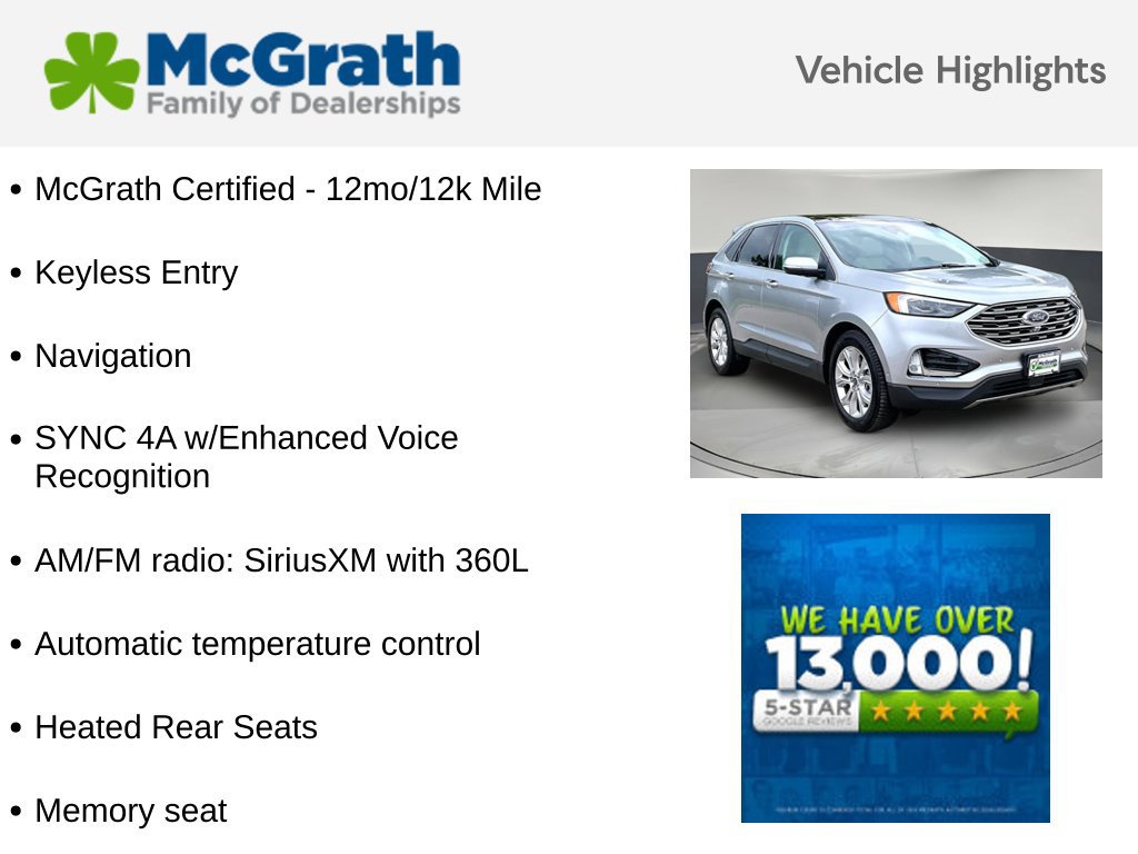 Used 2021 Ford Edge Titanium w/ Equipment Group 301A AWD/4WD image 6