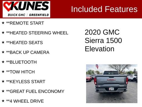 Used 2020 GMC Sierra 1500 Elevation AWD/4WD image 2