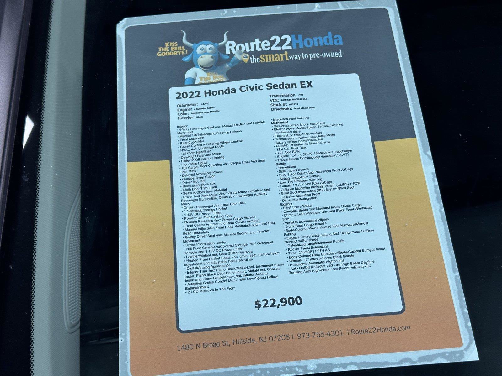 Used 2022 Honda Civic EX image 39
