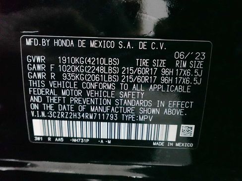 Certified 2024 Honda HR-V LX image 30