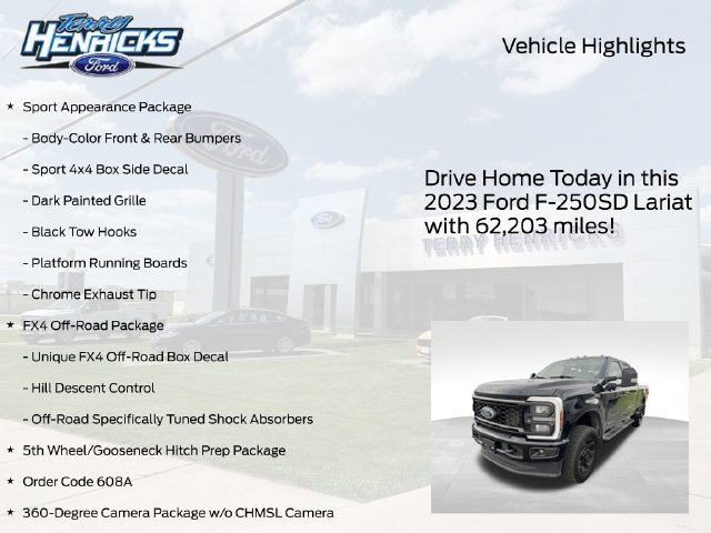 Used 2023 Ford F250 Lariat w/ Sport Appearance Package AWD/4WD image 4