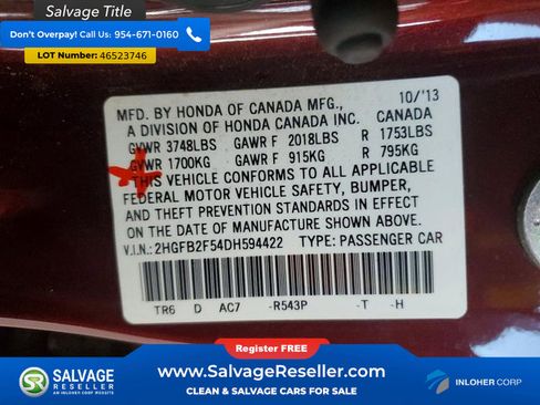 Used 2013 Honda Civic LX image 16