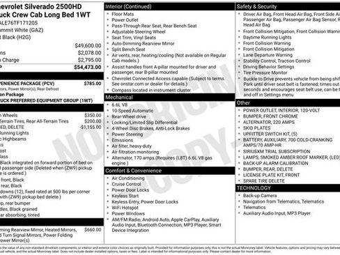 New 2026 Chevrolet Silverado 2500 W/T w/ WT Convenience Package RWD image 5