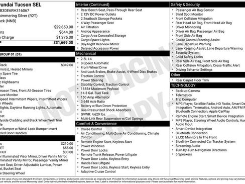 Certified 2024 Hyundai Tucson SEL FWD image 7