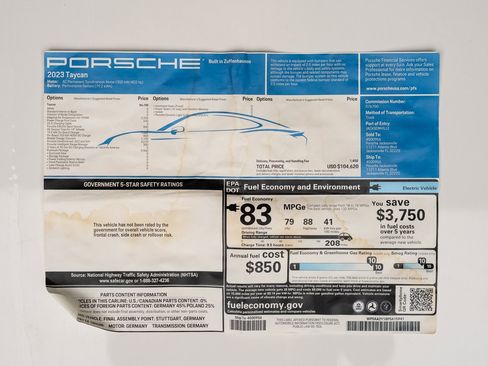 Used 2023 Porsche Taycan w/ Premium Package image 75