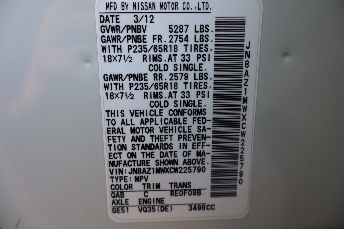 Used 2012 Nissan Murano SV AWD/4WD image 46