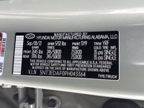 Certified 2023 Hyundai Santa Cruz Limited AWD/4WD image 37