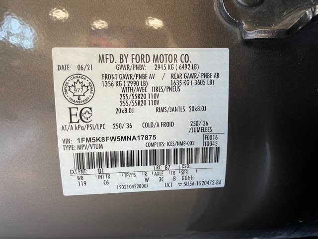 Used 2021 Ford Explorer Limited AWD/4WD image 26